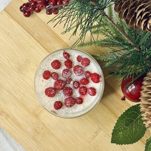 Piros gyöngyök - karácsony - adventi díszek - adventi gyertyadíszek és koszorúdíszek - Meska.hu