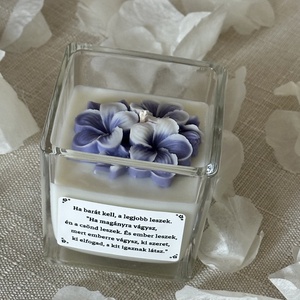 Lila Virág - Idézetes Illatgyertya - otthon & életmód - gyertya, illat, aroma - gyertya - Meska.hu