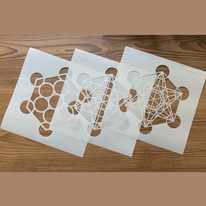 Metatron kocka stencil szett - festősablon szett különböző méretben - Meska.hu