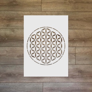 Élet virága stencil - festősablon különböző méretben - Meska.hu