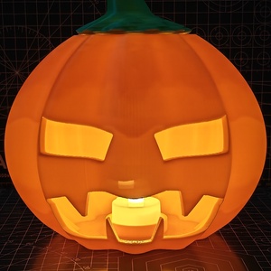 Halloweeni tök, elemes mécsessel, 3D nyomtatott  - Meska.hu