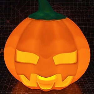 Halloweeni tök, elemes mécsessel, 3D nyomtatott  - otthon & életmód - dekoráció - halloween - halloweeni lámpás - Meska.hu