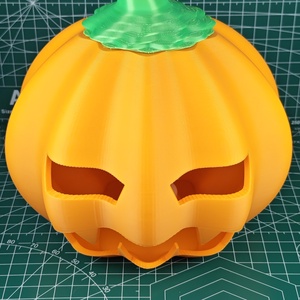 Halloweeni tök, elemes mécsessel, 3D nyomtatott  - otthon & életmód - dekoráció - halloween - halloweeni lámpás - Meska.hu