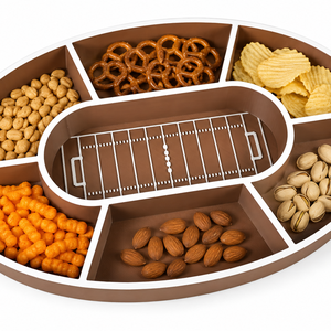 Amerikai foci snack tálca � futballpálya alakú kínáló, meccsnézős ajándék, 3D nyomtatott dekoráció - játék & sport - sport és kikapcsolódás - labdajátékok - Meska.hu