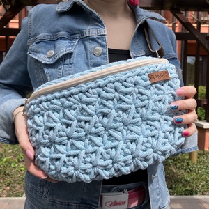 Horgolt jázmin mintás övtáska/crossbody - Meska.hu