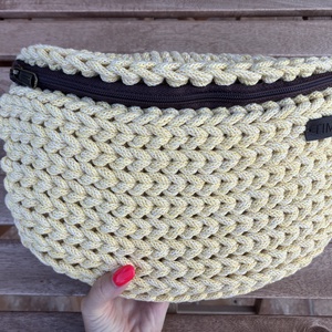 Horgolt övtáska/crossbody - táska & tok - övtáska - Meska.hu