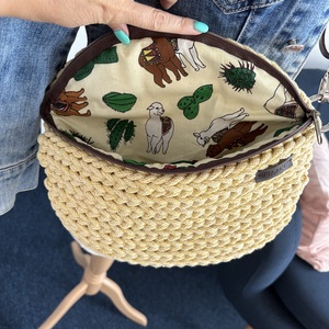 Horgolt övtáska/crossbody - táska & tok - övtáska - Meska.hu