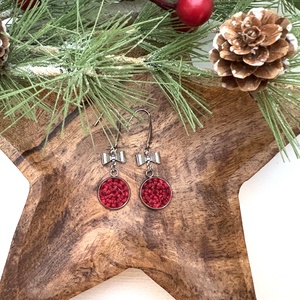 Masnis fülbevaló, Ékszer, Fülbevaló, Lógós kerek fülbevaló, Horgolás, MESKA