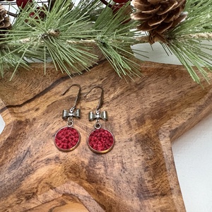 Masnis fülbevaló - ékszer - fülbevaló - lógós kerek fülbevaló - Meska.hu