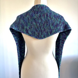 ,,Sophie kötött sál - Páva - ruha & divat - sál, sapka, kendő - sál - Meska.hu