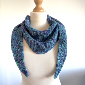 ,,Sophie kötött sál - Páva - ruha & divat - sál, sapka, kendő - sál - Meska.hu