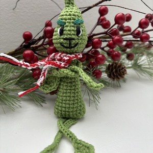 Horgolt mini grincs - karácsony - karácsonyi lakásdekoráció - karácsonyi manók, figurák - Meska.hu