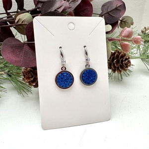 Elegáns köves fülbevaló - Meska.hu