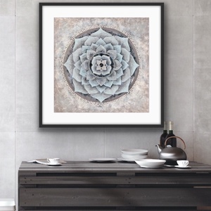 Kék Mandala - művészet - festmény - akril - Meska.hu