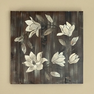 Magnolia Koszorú, Művészet, Festmény, Akril, Festészet, MESKA