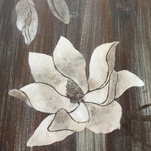 Magnolia Koszorú - művészet - festmény - akril - Meska.hu