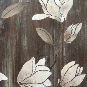 Magnolia Koszorú - művészet - festmény - akril - Meska.hu