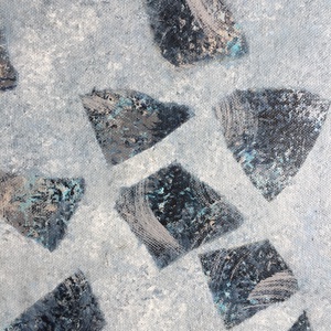 Terrazzo Imitáció - művészet - festmény - akril - Meska.hu