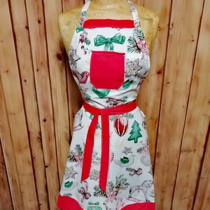 Ünnepi fodros kötény - Meska.hu