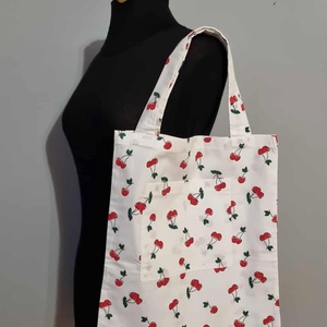 Textil szatyor- meggy mintás - táska & tok - bevásárlás & shopper táska - shopper, textiltáska, szatyor - Meska.hu Textil szatyor- meggy mintás - táska & tok - bevásárlás & shopper táska - shopper, textiltáska, szatyor - Meska.hu