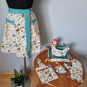 Konyhai szett - otthon & életmód - konyhafelszerelés, tálalás - konyhai textil - kötény - Meska.hu Konyhai szett - otthon & életmód - konyhafelszerelés, tálalás - konyhai textil - kötény - Meska.hu