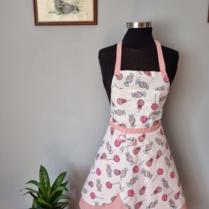 Cukorka mintás ,loknis kötény - Meska.hu