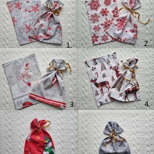 Téli mintás zsákok - Meska.hu