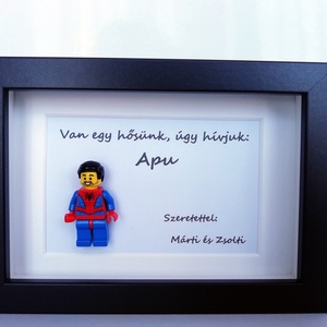 Asztali vagy fali dísz személyre szabható LEGO figurákból (10 cm x 15 cm) - otthon & életmód - dekoráció - kép & falikép - 3d képek - Meska.hu