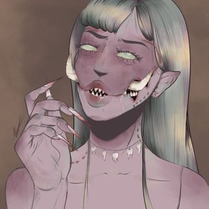 Egyedi szörny rajz/ Custom monster drawing  - művészet - grafika & illusztráció - digitális - Meska.hu