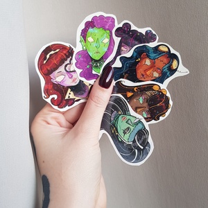 Szörny lány matrica /monster girl sticker - Meska.hu