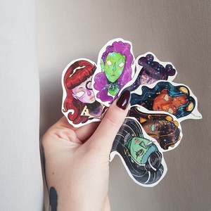 Szörny lány matrica /monster girl sticker - otthon & életmód - papír, írószer - matrica, matrica csomag - Meska.hu