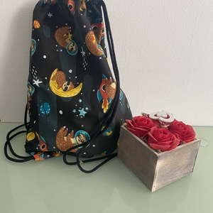 Zsinóros szövet gyermek tornazsák, Táska & Tok, Hátizsák, Tornazsák, Gymbag, Varrás, MESKA