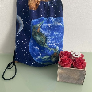 Loneta zsinóros szövet hátizsák - táska & tok - hátizsák - tornazsák, gymbag - Meska.hu