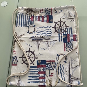 Loneta zsinóros szövet hátizsák, Táska & Tok, Hátizsák, Tornazsák, Gymbag, Varrás, MESKA