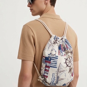 Loneta zsinóros szövet hátizsák - táska & tok - hátizsák - tornazsák, gymbag - Meska.hu