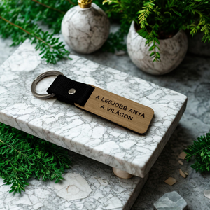 A legjobb ANYA a világon Fa gravírozott kulcstartó - Meska.hu