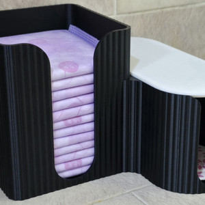 3D nyomtatott fürdőszobai tároló - szépségápolás - intim higiénia - tisztasági betét - Meska.hu