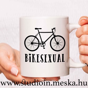 Biciklis bögre, vicces bringás bögre, kerékpáros bögre,  -  - Meska.hu