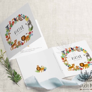 Babaköszöntő lap kisfiúknak, Megérkeztem képeslap, Bababejelentő kártya, kisfiús megérkeztem értesítő  - otthon & életmód - papír, írószer - Meska.hu