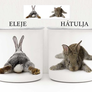 Bádog bögre, nyuszis bögre, húsvéti bögre, nyuszi bögre, születésnapi ajándék bögre - otthon & életmód - konyhafelszerelés, tálalás - Meska.hu