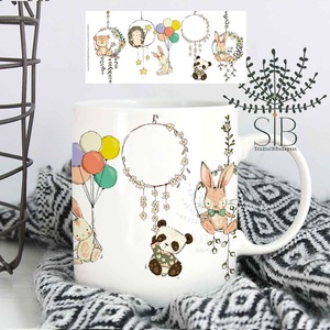 Állatos kerámia bögre Nyuszis Bögre Macis bögre Sünis bögre Panda, Otthon & Életmód, Konyhafelszerelés, tálalás, Tálalás, Bögre & Csésze, Decoupage, transzfer és szalvétatechnika, Fotó, grafika, rajz, illusztráció, MESKA