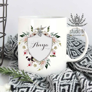 Anya Bögre, bögre anyukáknak, anya ajándék bögre zöld növényes bögre - otthon & életmód - konyhafelszerelés, tálalás - tálalás - bögre & csésze - Meska.hu