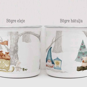 Bádog bögre, retro bögre, karácsonyi zománc bögre, ajándék bögre, karácsonyi bádog bögre - otthon & életmód - konyhafelszerelés, tálalás - tálalás - bögre & csésze - Meska.hu