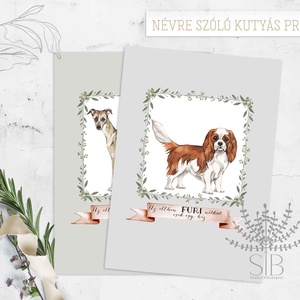 Kutyás névre szóló fali kép egyedi felirattal kutya gazdiknak, Otthon & Életmód, Dekoráció, Kép & Falikép, Poszter, Fotó, grafika, rajz, illusztráció, MESKA