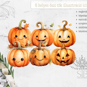Tök clipart, 6db letölthető helyes kawaii stílusú PNG tök clipart file - Meska.hu