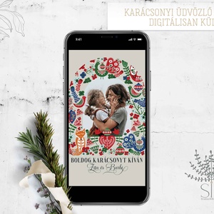 Karácsonyi, fotós digitális képeslap, Karácsony, Karácsonyi ajándékozás, Karácsonyi képeslap, üdvözlőlap, ajándékkísérő, Fotó, grafika, rajz, illusztráció, MESKA