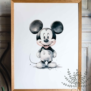 Mickey és Minnie vízfesték Falikép gyerekszobába - otthon & életmód - babaszoba, gyerekszoba - babaszoba kép - Meska.hu
