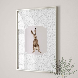 Nyuszi illusztráció, húsvéti tavaszváró gyerekszobai print - otthon & életmód - babaszoba, gyerekszoba - babaszoba kép - Meska.hu