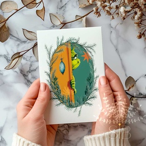 Karácsonyi mókás Grinch képeslap - Meska.hu