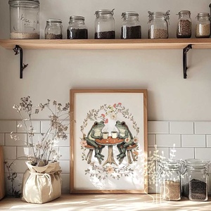 Békás falikép - házassági évfordulóra, páros ajándék Modern stílusú virágos print - otthon & életmód - dekoráció - kép & falikép - poszter - Meska.hu